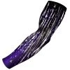 B-Driven Sports Pro-Fit Sports Arm Sleeves Streaks Purple