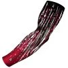 B-Driven Sports Streaks Red Pro-Fit Sports Arm Sleeves