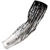 B-Driven Sports Streaks White Pro-Fit Sports Arm Sleeves