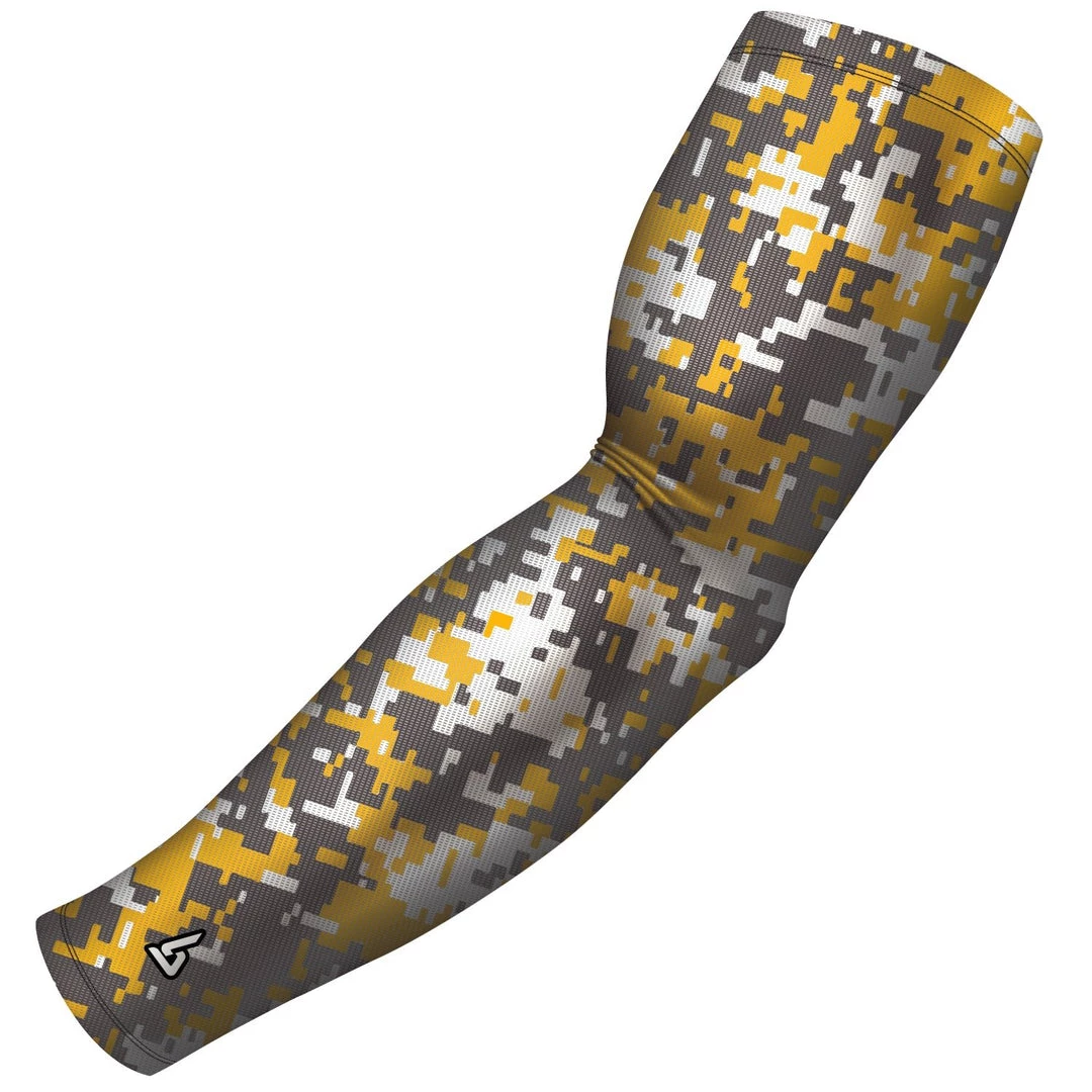 B-Driven Sports Pro-Fit Sports Arm Sleeves Digital Fabric Yellow 3 B-Driven Sports Pro-Fit Sports Arm Sleeves Digital Fabric Yellow