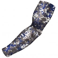 B-Driven Sports Digital Fabric Blue Navy Pro-Fit Sports Arm Sleeves