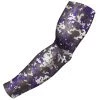 B-Driven Sports Pro-Fit Sports Arm Sleeves Digital Fabric Purple
