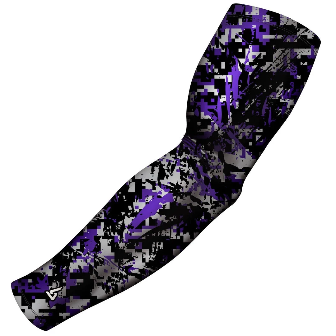 B-Driven Sports Graffiti Purple Pro-Fit Sports Arm Sleeves 3 B-Driven Sports Graffiti Purple Pro-Fit Sports Arm Sleeves