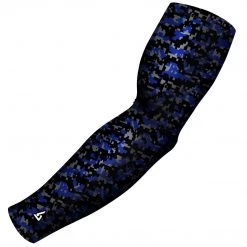 B-Driven Sports Digital Camo Blue Navy Pro-Fit Sports Arm Sleeves