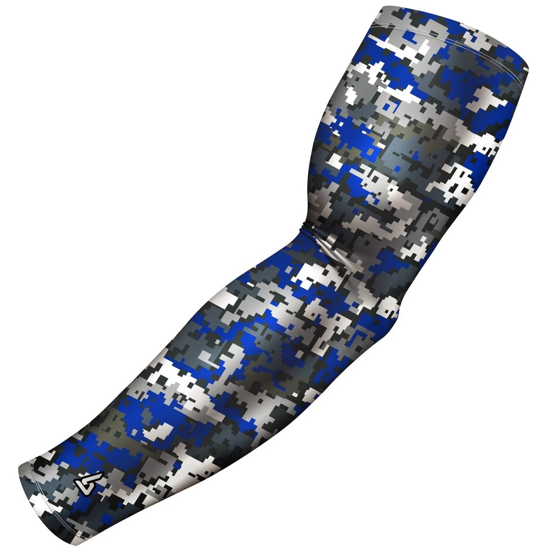 B-Driven Sports Digital Viper Blue Royal Pro-Fit Sports Arm Sleeves 3 B-Driven Sports Digital Viper Blue Royal Pro-Fit Sports Arm Sleeves