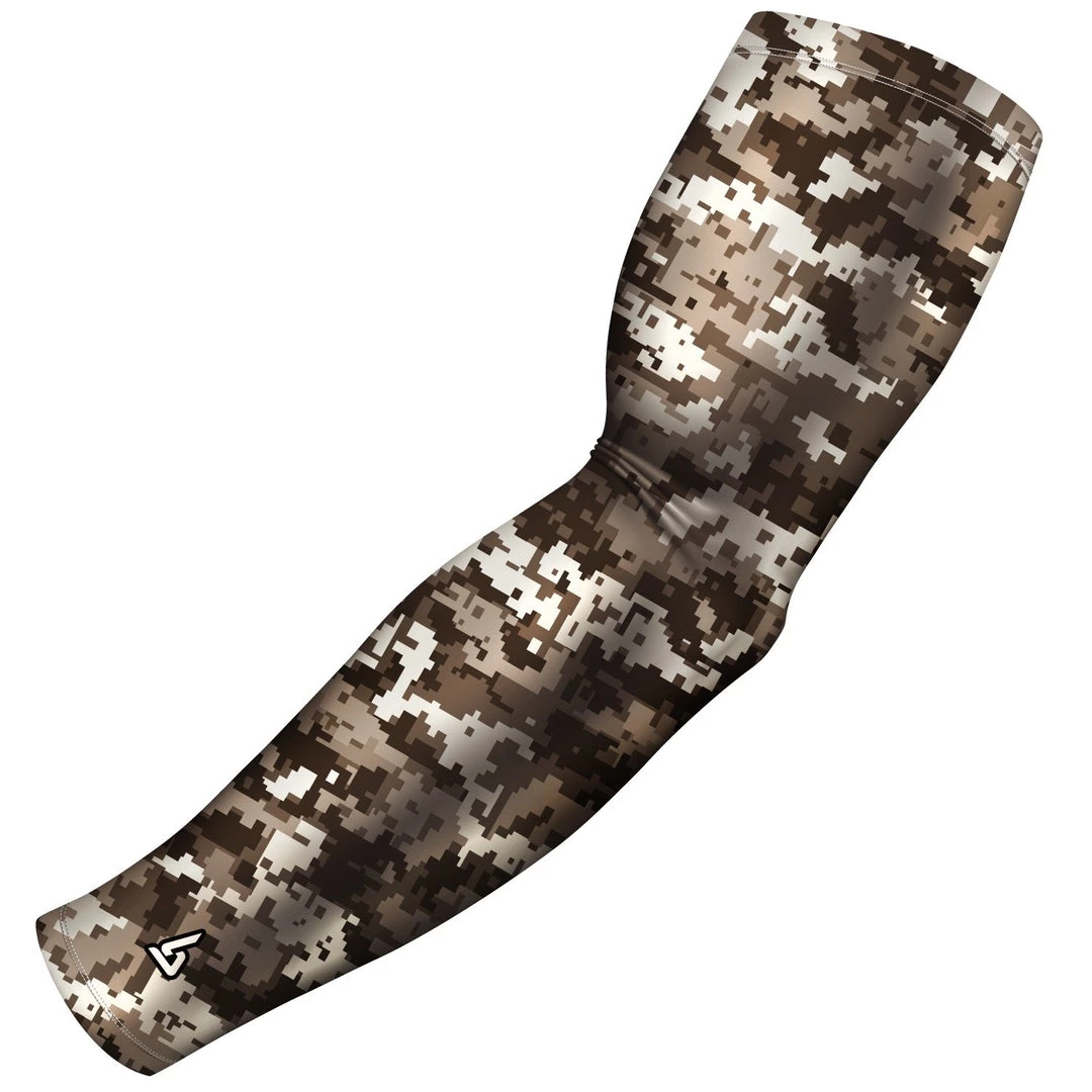 B-Driven Sports Pro-Fit Sports Arm Sleeves Digital Viper Brown 3 B-Driven Sports Pro-Fit Sports Arm Sleeves Digital Viper Brown