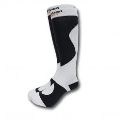 B-Driven Sports 1 Pair Graduated Compression Socks White And Black