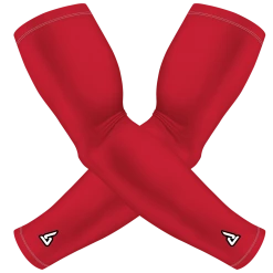B-Driven Sports Red Compression Arm Sleeve | Sun Sleeve Pro-Fit Sun Sleeves