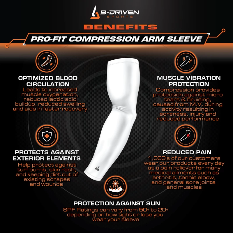 B-Driven Sports 4-Pack Bundle | Solids | White/Brown Light Flesh Sports Arm Sleeve Bundles 4 B-Driven Sports 4-Pack Bundle | Solids | White/Brown Light Flesh Sports Arm Sleeve Bundles