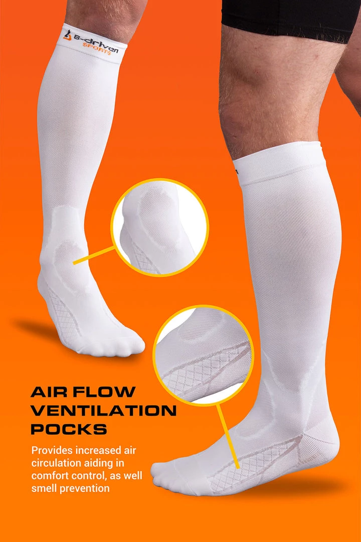 B-Driven Sports Enhanced Graduated Compression Socks (BLK/GRY) 7 B-Driven Sports Enhanced Graduated Compression Socks (BLK/GRY)