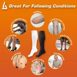 B-Driven Sports Enhanced Graduated Compression Socks (BLK/GRY) 8 B-Driven Sports Enhanced Graduated Compression Socks (BLK/GRY)